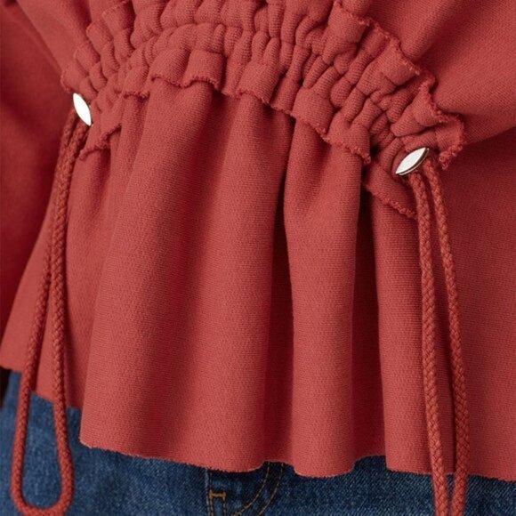 Current/Elliott THE BLOOM SWEATSHIRT CINNAMON Size XS NWT - Picture 4 of 6